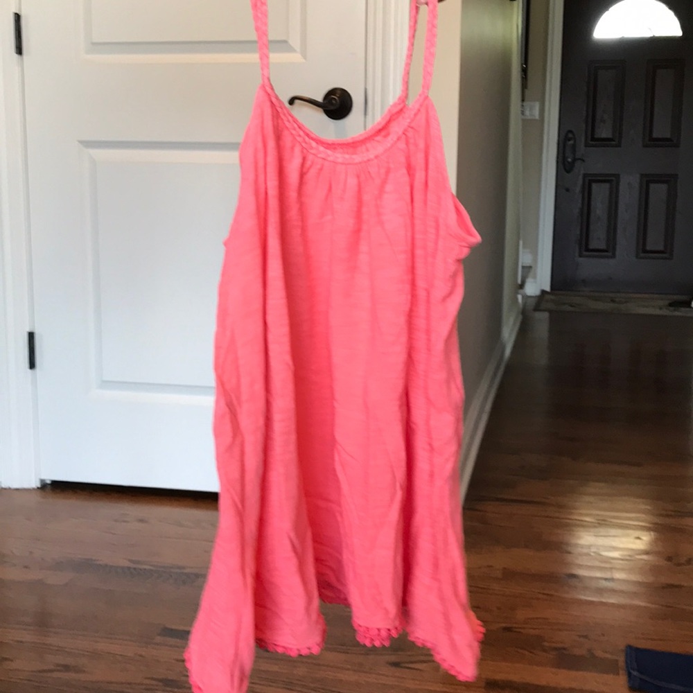 OLD NAVY coral flowy tank top